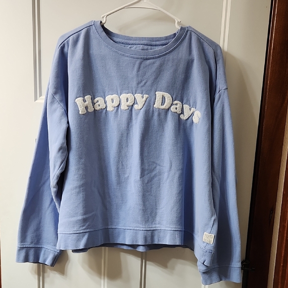 Blue 'Happy Days' Sweatshirt - Fat Face - Picture 1 of 6